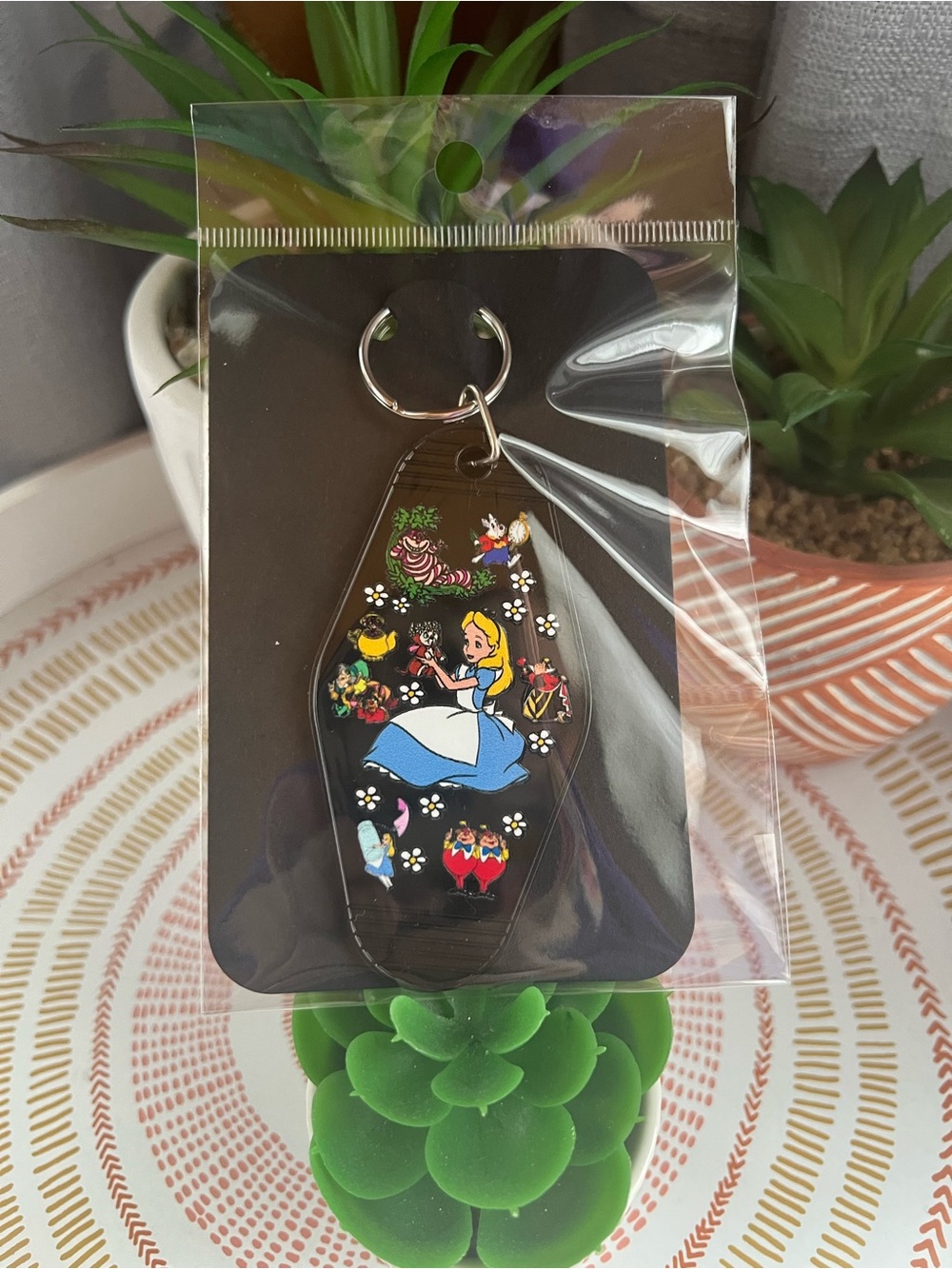 Alice in Wonderland Black Vinyl Keychain